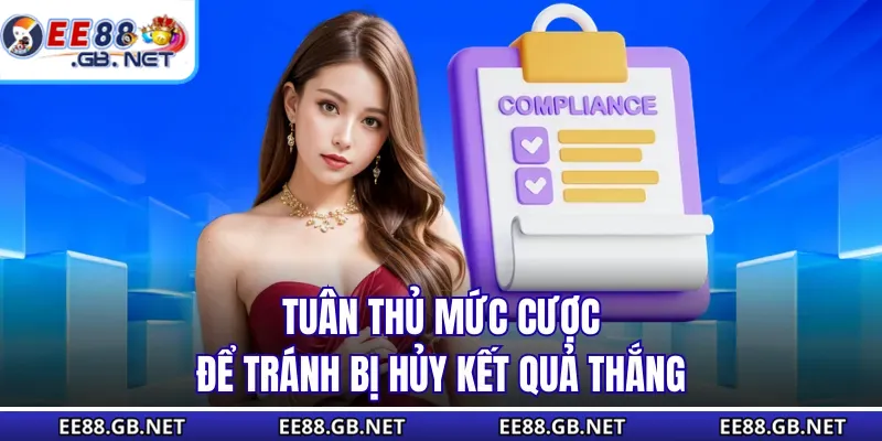 Điều Khoản Điều Kiện - Những Điều Cần Biết Trước Khi Đăng Ký 2 Tuân thủ mức cược để tránh bị hủy kết quả thắng