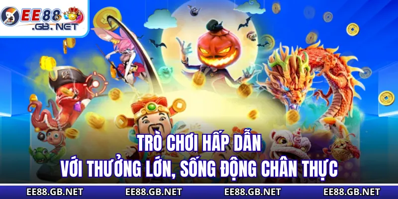 Slots Nổ Hũ EE88 - Sân Chơi Quay Hũ Nổ Thưởng Cực Lớn 2 Trò chơi hấp dẫn với thưởng lớn, sống động chân thực